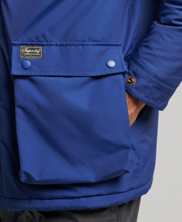 Superdry Hommes parka matelassée montagne D64Z4480 vêtements marine
