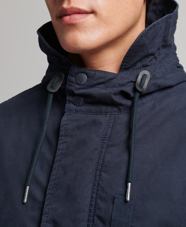 Superdry Hommes parka militaire en queue de poisson D64Z4482 vêtements marine