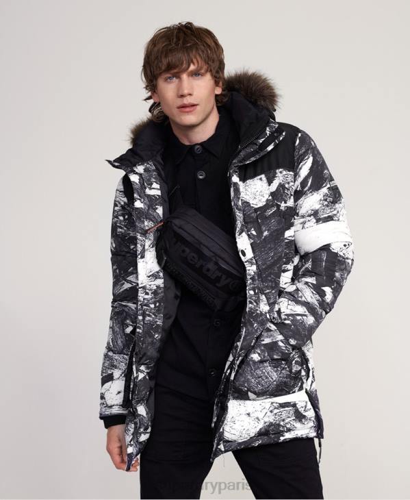 Superdry Hommes parka sd explorer D64Z4717 vêtements gris