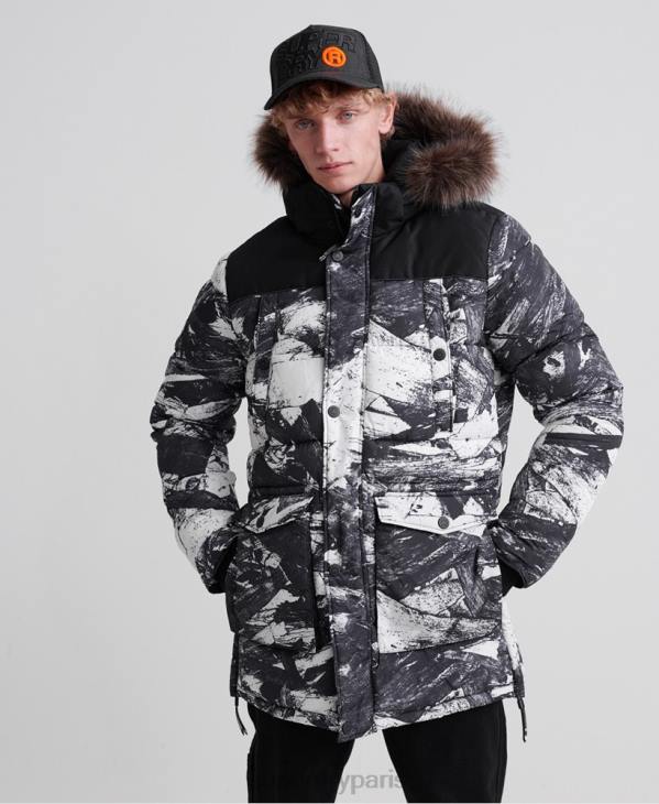 Superdry Hommes parka sd explorer D64Z4717 vêtements gris