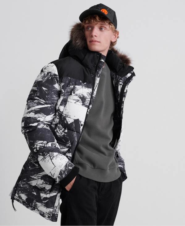 Superdry Hommes parka sd explorer D64Z4717 vêtements gris