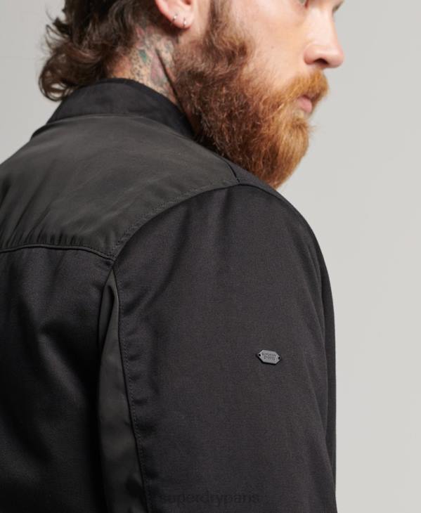 Superdry Hommes studios ma1 bombardier D64Z1142 vêtements noir
