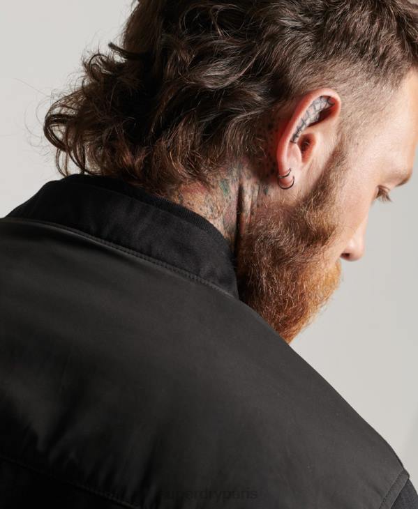Superdry Hommes studios ma1 bombardier D64Z1142 vêtements noir