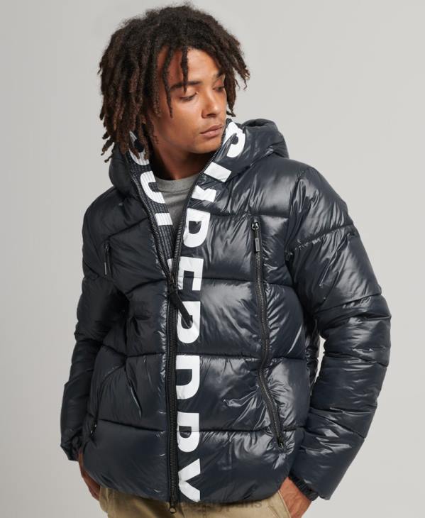 Superdry Hommes veste alpine à capuche de montagne D64Z4581 vêtements marine