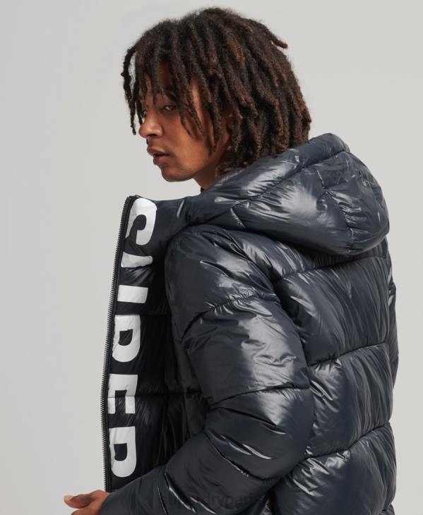 Superdry Hommes veste alpine à capuche de montagne D64Z4581 vêtements marine