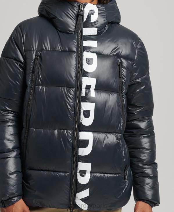 Superdry Hommes veste alpine à capuche de montagne D64Z4581 vêtements marine