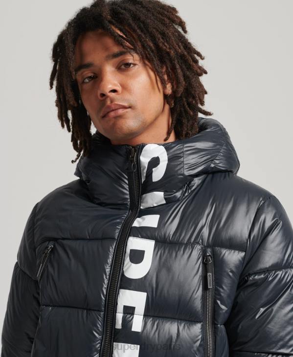Superdry Hommes veste alpine à capuche de montagne D64Z4581 vêtements marine