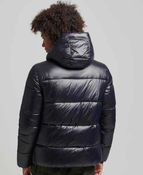 Superdry Hommes veste alpine à capuche de montagne D64Z986 vêtements noir