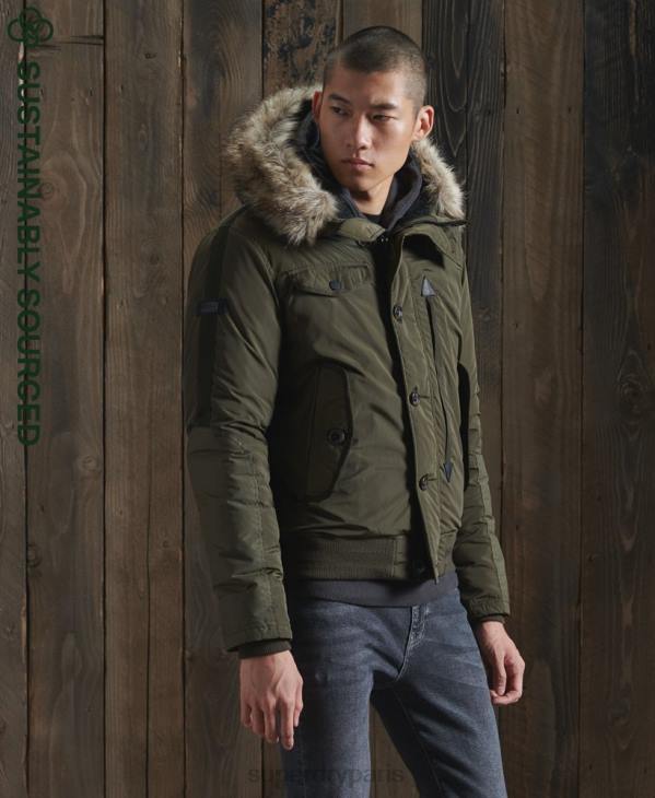 Superdry Hommes veste bomber de sauvetage chinook D64Z4541 vêtements kaki