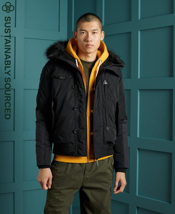 Superdry Hommes veste bomber de sauvetage chinook D64Z4732 vêtements noir