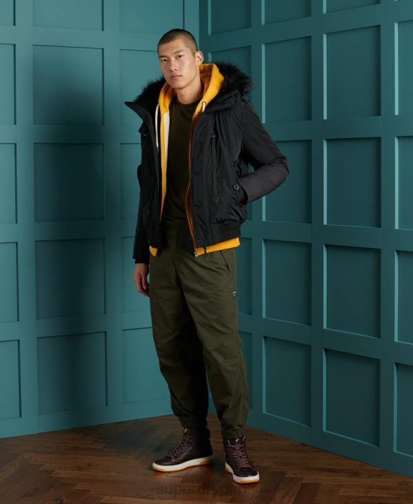 Superdry Hommes veste bomber de sauvetage chinook D64Z4732 vêtements noir