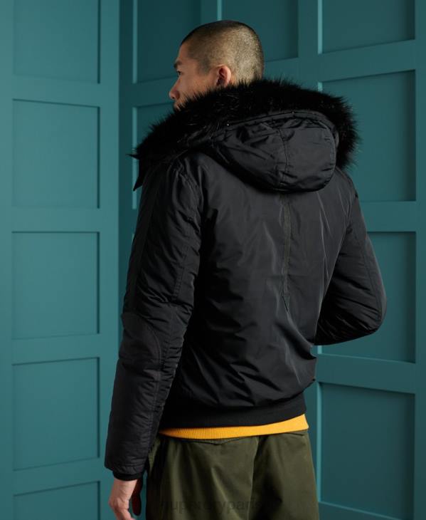 Superdry Hommes veste bomber de sauvetage chinook D64Z4732 vêtements noir