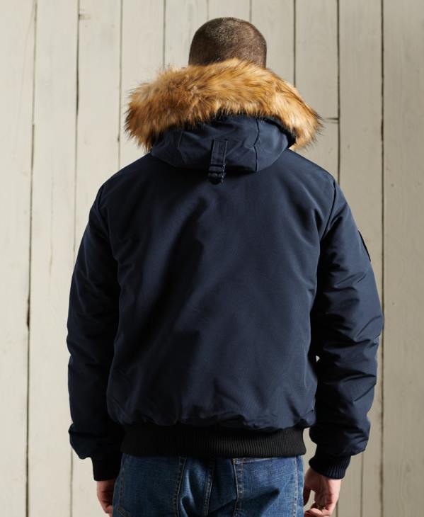 Superdry Hommes veste bomber everest D64Z1085 vêtements marine