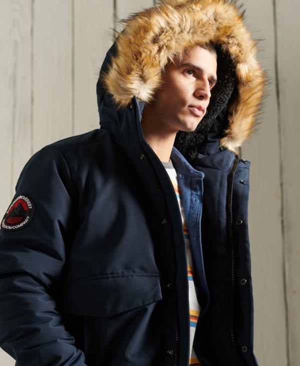 Superdry Hommes veste bomber everest D64Z1085 vêtements marine