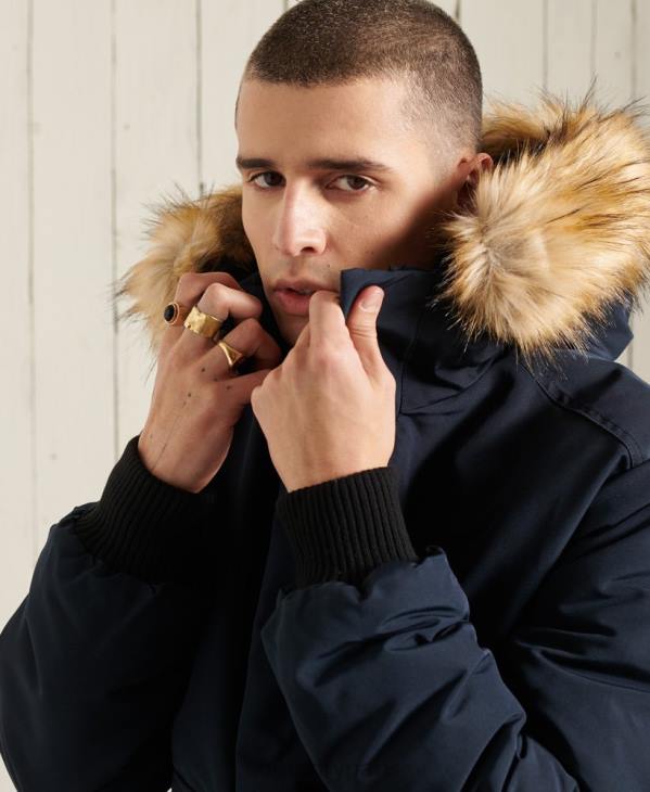 Superdry Hommes veste bomber everest D64Z1085 vêtements marine