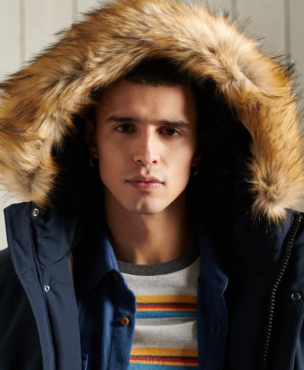 Superdry Hommes veste bomber everest D64Z1085 vêtements marine