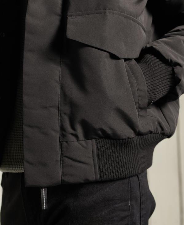 Superdry Hommes veste bomber everest D64Z1120 vêtements noir