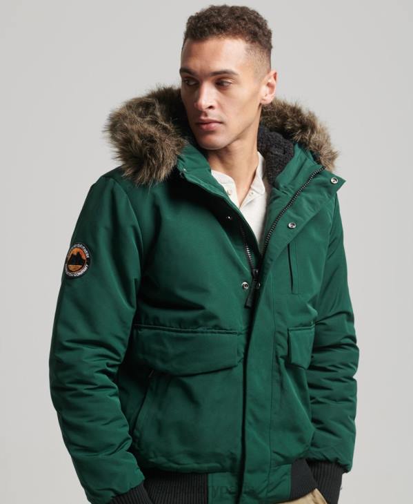Superdry Hommes veste bomber everest D64Z1168 vêtements vert