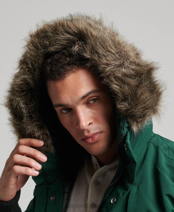 Superdry Hommes veste bomber everest D64Z1168 vêtements vert