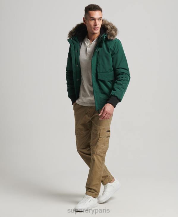 Superdry Hommes veste bomber everest D64Z1168 vêtements vert