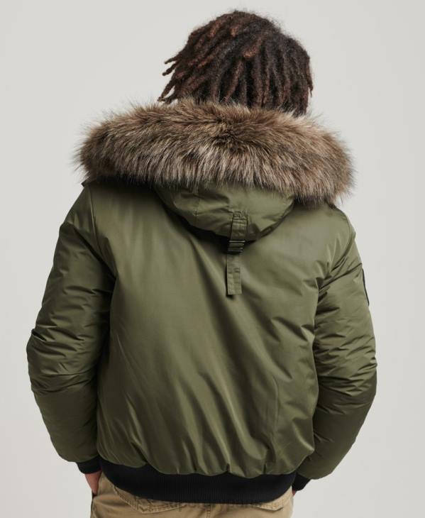 Superdry Hommes veste bomber everest D64Z4452 vêtements kaki