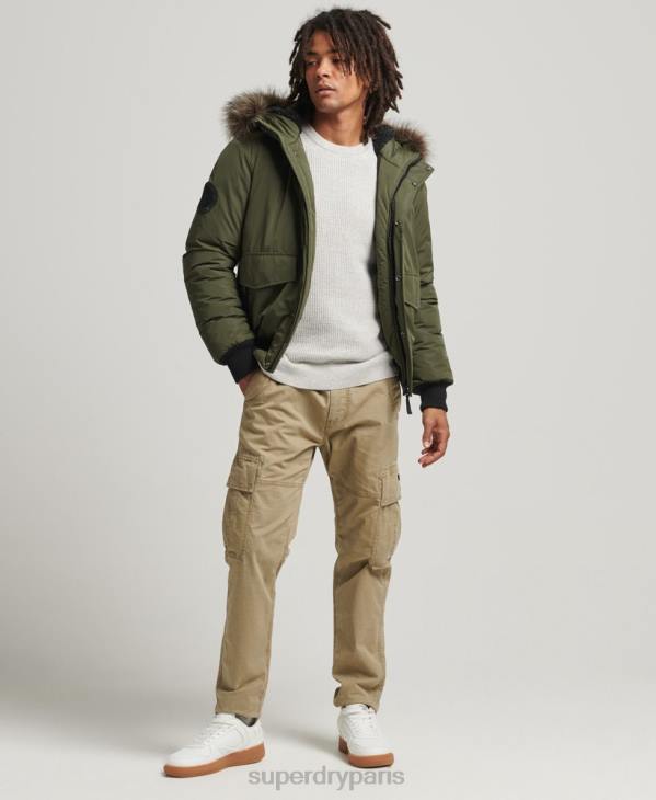 Superdry Hommes veste bomber everest D64Z4452 vêtements kaki