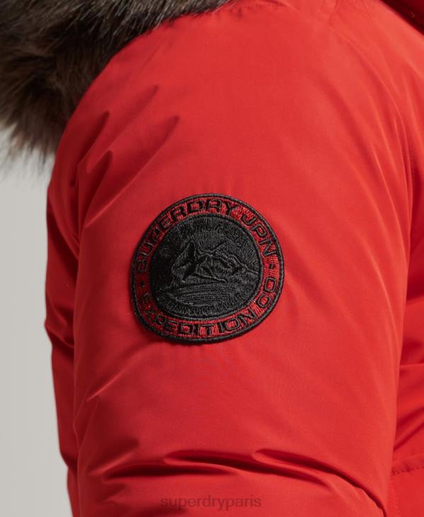 Superdry Hommes veste bomber everest D64Z4455 vêtements rouge