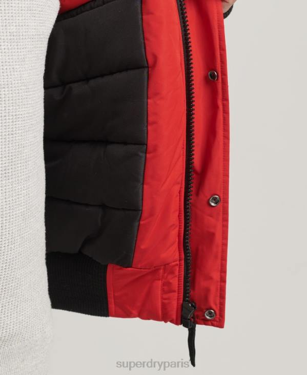 Superdry Hommes veste bomber everest D64Z4455 vêtements rouge