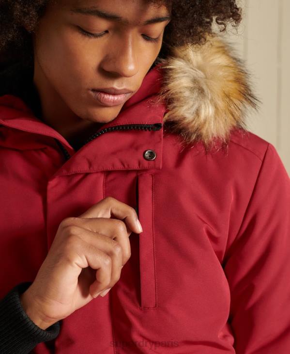 Superdry Hommes veste bomber everest D64Z4494 vêtements rouge