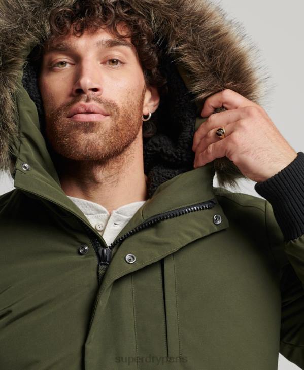 Superdry Hommes veste bomber everest D64Z4497 vêtements vert