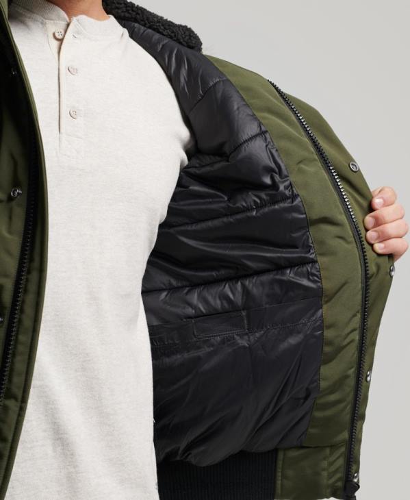 Superdry Hommes veste bomber everest D64Z4497 vêtements vert