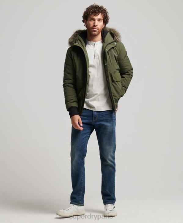 Superdry Hommes veste bomber everest D64Z4497 vêtements vert