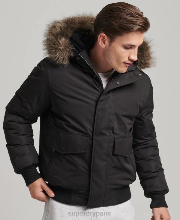 Superdry Hommes veste bomber everest D64Z4503 vêtements gris foncé