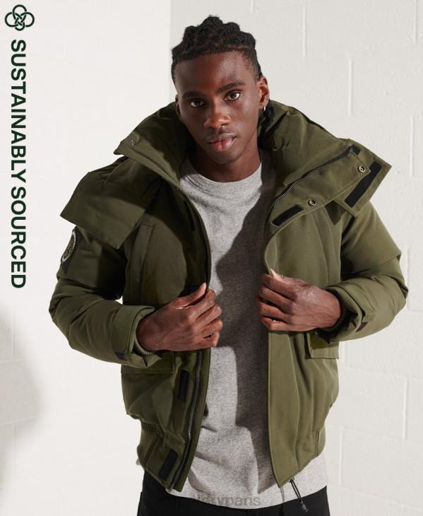 Superdry Hommes veste bomber everest D64Z4518 vêtements kaki
