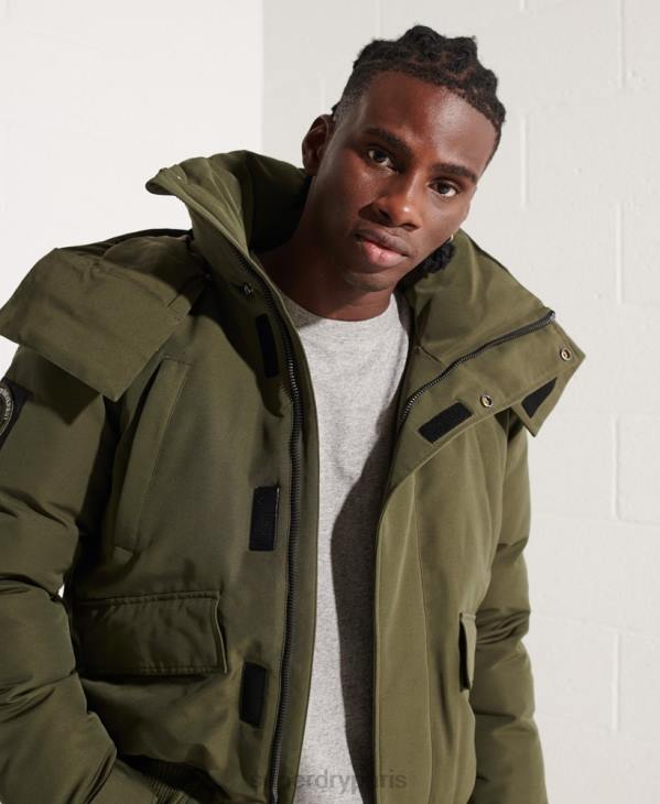 Superdry Hommes veste bomber everest D64Z4518 vêtements kaki