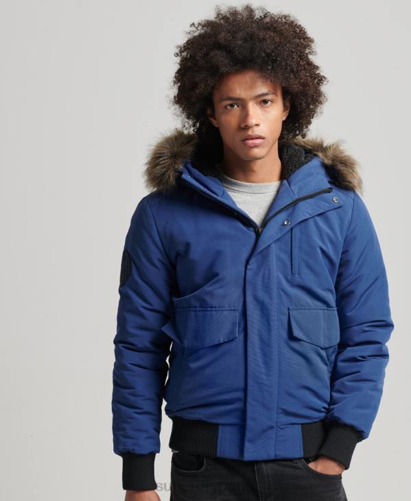 Superdry Hommes veste bomber everest D64Z4565 vêtements marine
