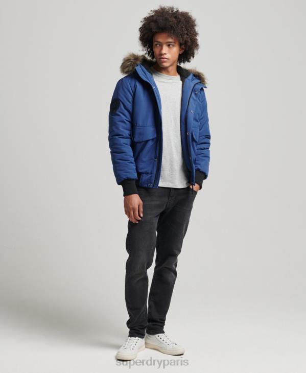 Superdry Hommes veste bomber everest D64Z4565 vêtements marine