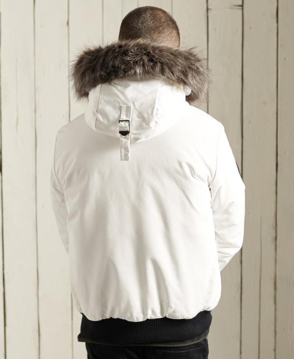 Superdry Hommes veste bomber everest D64Z4567 vêtements crème