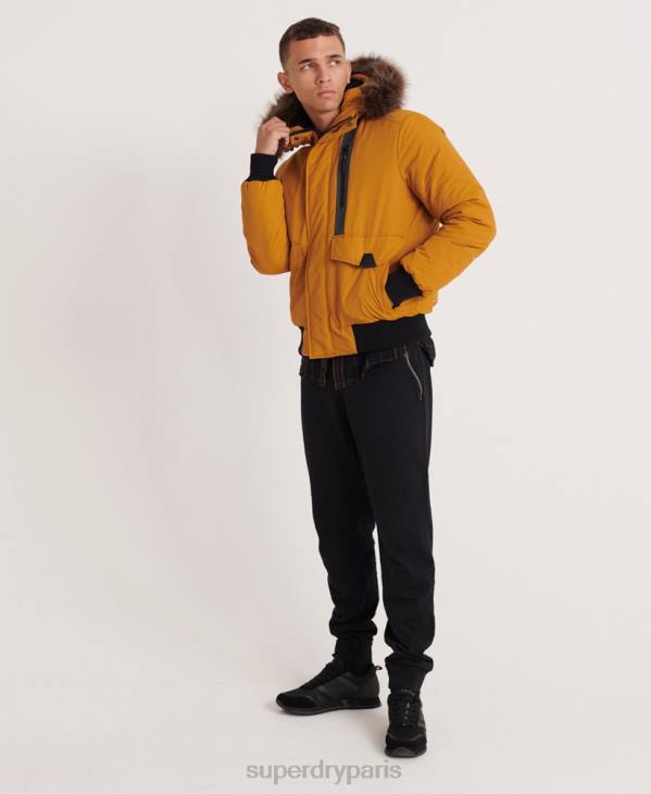 Superdry Hommes veste bomber everest D64Z4604 vêtements jaune
