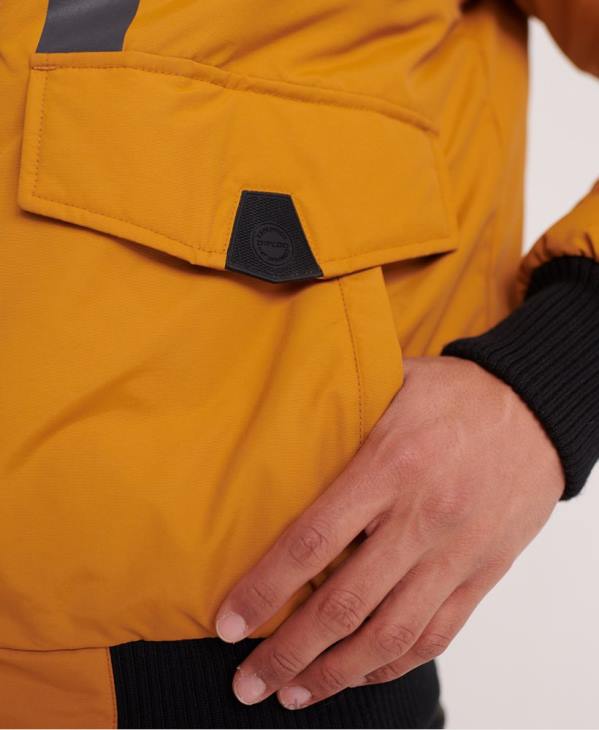 Superdry Hommes veste bomber everest D64Z4604 vêtements jaune