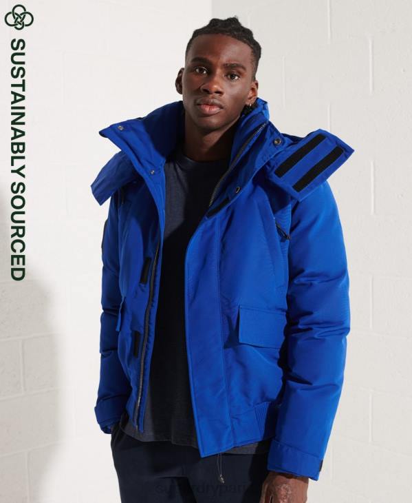 Superdry Hommes veste bomber everest D64Z4615 vêtements bleu