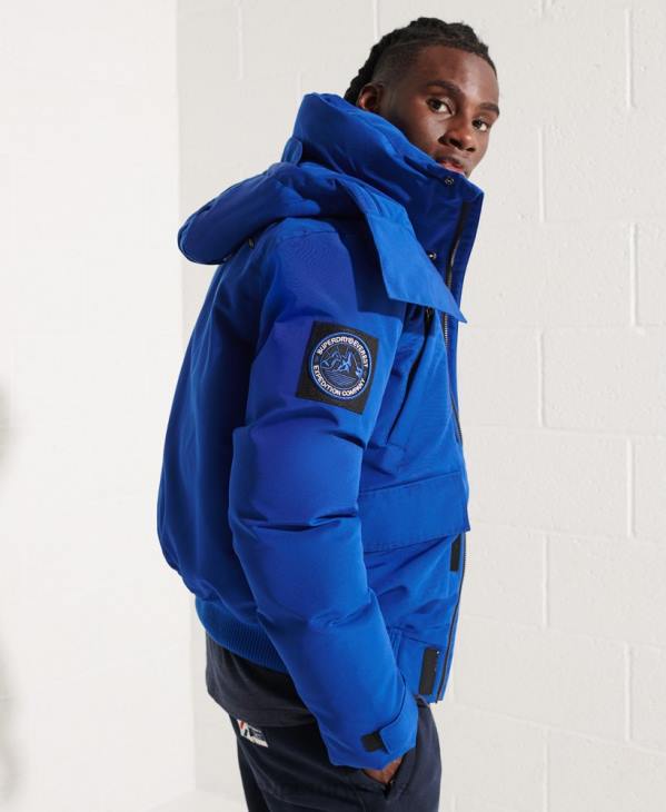 Superdry Hommes veste bomber everest D64Z4615 vêtements bleu