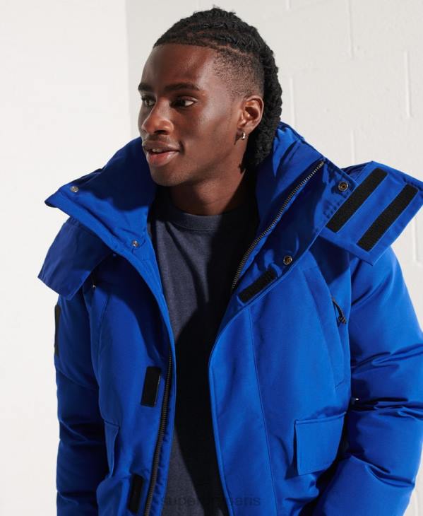 Superdry Hommes veste bomber everest D64Z4615 vêtements bleu
