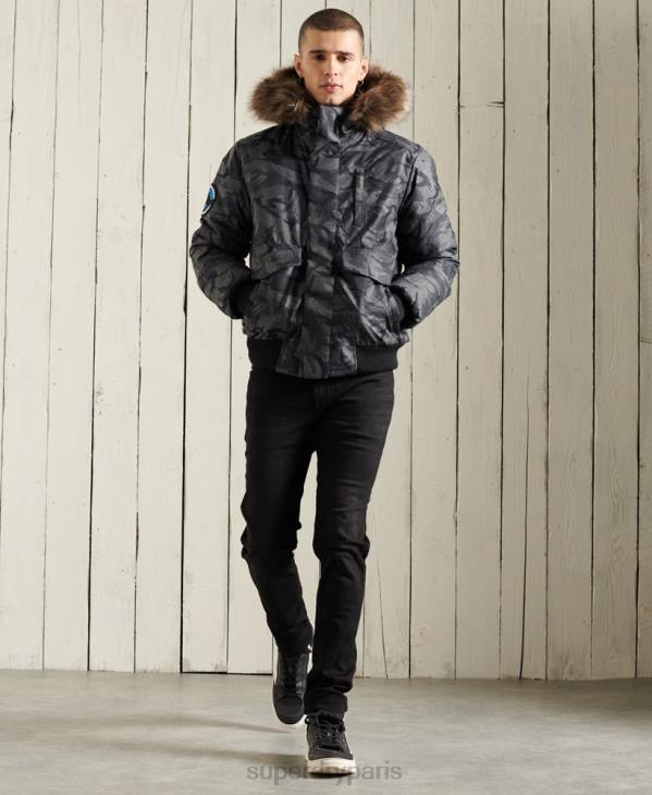 Superdry Hommes veste bomber everest D64Z4631 vêtements gris