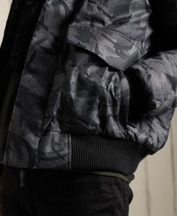 Superdry Hommes veste bomber everest D64Z4631 vêtements gris