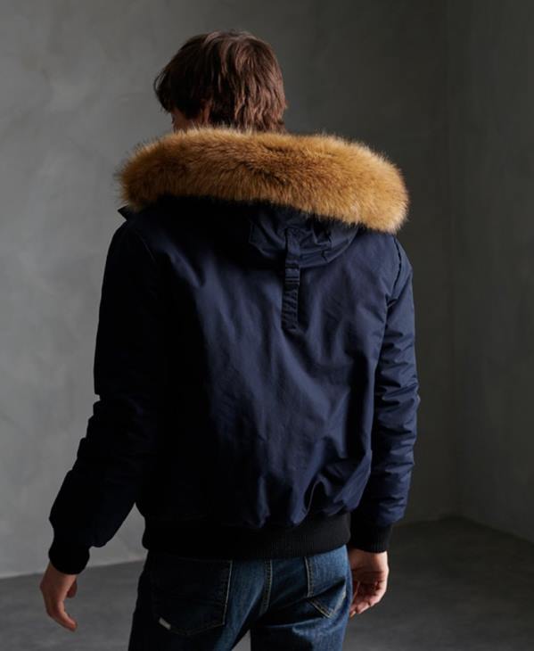 Superdry Hommes veste bomber everest D64Z4646 vêtements marine