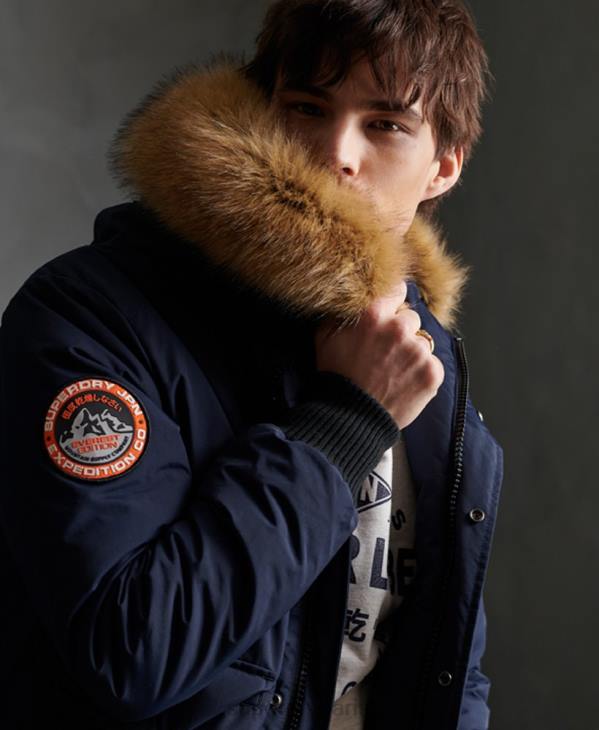 Superdry Hommes veste bomber everest D64Z4646 vêtements marine