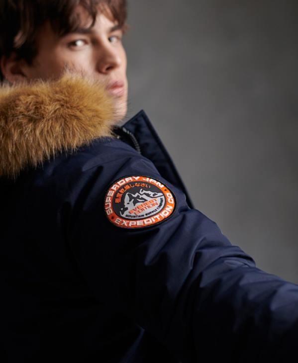 Superdry Hommes veste bomber everest D64Z4646 vêtements marine