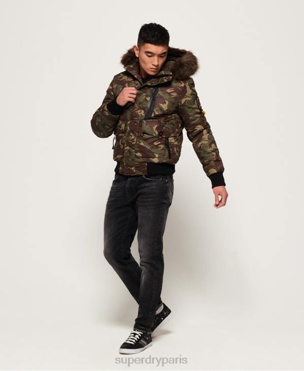 Superdry Hommes veste bomber everest D64Z4708 vêtements kaki