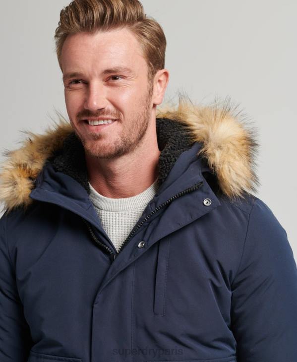 Superdry Hommes veste bomber everest D64Z964 vêtements marine